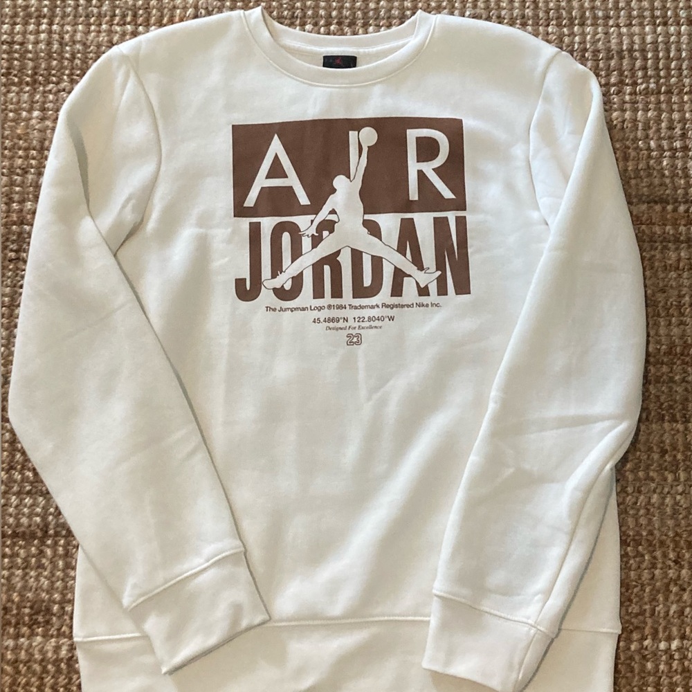 Rare Air Jordan Brown and Beige Sweater